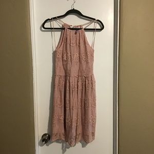 Alya knee length pink dress- size small